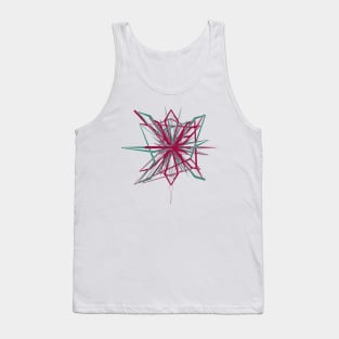 abstract 3d wire crystal flower Tank Top